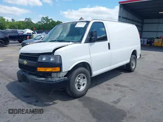 2019 Chevrolet Express Cargo Van with VIN 1GCWGAFP7K1370861, listed as a IAAI auction lot 41929550 with 148,539 mi miles. Bid and sale history available at carsss.com. Image 17.