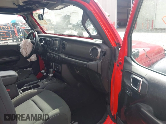 2019 Jeep Wrangler Sport S z VIN 1C4GJXAG4KW652569, wystawiony jako IAAI lot #42116457 z przebiegiem 46 007 mil mil oraz . Historia ofert i sprzedaży dostępna na DreamBid. Obrazek 5.
