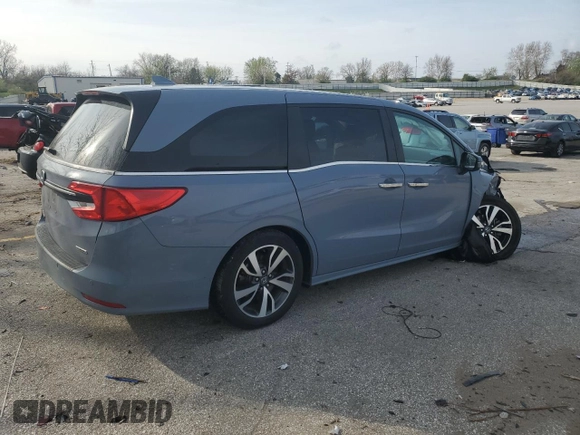 2023 Honda Odyssey Touring with VIN 5FNRL6H83PB053962, listed as a Copart auction lot 51461865 with 24,808 mi miles and Salvage Title. Bid and sale history available at DreamBid. Image 3.