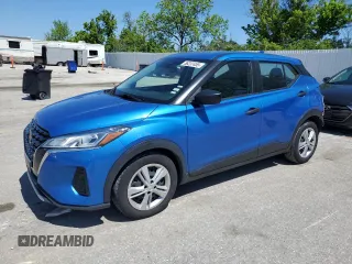 2021 Nissan Kicks S z VIN 3N1CP5BV6ML501520, wystawiony jako Copart lot #56237455 z przebiegiem 98 794 mil mil oraz Szkoda całkowita • Salvage title. Historia ofert i sprzedaży dostępna na DreamBid. Obrazek 1.