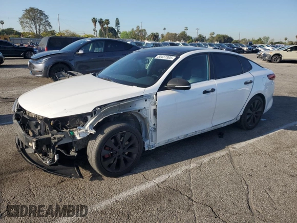 2016 Kia Optima SXL Turbo with VIN 5XXGV4L28GG043868, listed as a Copart auction lot 50427905 with 93,452 mi miles and Salvage title. Bid and sale history available at DreamBid. Image 1.