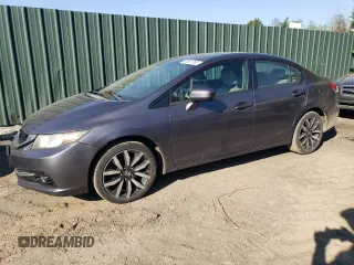 2014 Honda Civic EX-L with VIN 19XFB2F90EE220162, listed as a Copart auction lot 54591795 with 199,340 mi miles and Salvage Title. Bid and sale history available at DreamBid. Image 1.