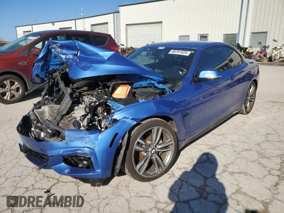 2014 BMW 4 Series 435i with VIN WBA3T3C57EJ876494, listed as a Copart auction lot 80781524 with 49,541 mi miles and Salvage title. Bid and sale history available at DreamBid. Image 1.