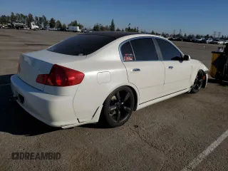2005 Infiniti G35 Sedan with VIN JNKCV51E95M223951, listed as a Copart auction lot 46355205 with 176,999 mi miles and Salvage Title. Bid and sale history available at carsss.com. Image 3.