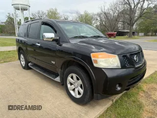 2008 Nissan Armada SE z VIN 5N1BA08D28N631260, wystawiony jako Copart lot #51913965 z przebiegiem 271 889 mil mil oraz Czysty tytuł • Clean title. Historia ofert i sprzedaży dostępna na DreamBid. Obrazek 1.
