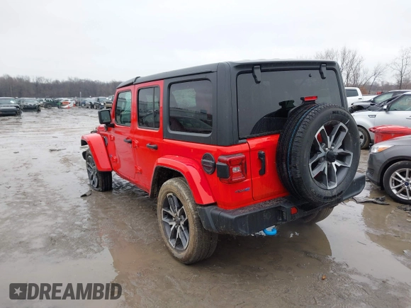 2024 Jeep Wrangler Willys z VIN 1C4RJXN67RW227593, wystawiony jako IAAI lot #41519596 z przebiegiem 7 851 mil mil oraz . Historia ofert i sprzedaży dostępna na DreamBid. Obrazek 3.