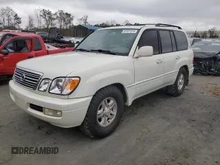 1999 Lexus LX 470 with VIN JT6HT00WXX0064675, listed as a Copart auction lot 81227224 with 325,758 mi miles and Salvage Title. Bid and sale history available at DreamBid. Image 1.