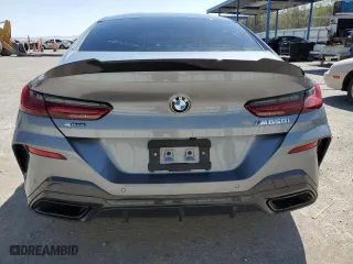 2025 BMW 8 Series M850i with VIN WBAGV8C02SCS15792, listed as a Copart auction lot 47324855 with 3,962 mi miles and Salvage Title. Bid and sale history available at carsss.com. Image 6.