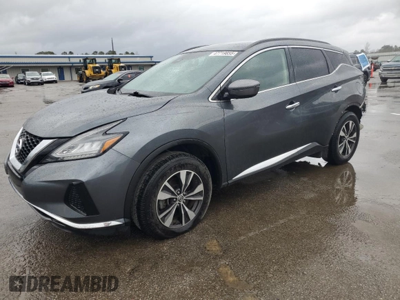 2020 Nissan Murano SV z VIN 5N1AZ2BJ5LN106264, wystawiony jako Copart lot #47719855 z przebiegiem 98 339 mil mil oraz Szkoda całkowita • Salvage title. Historia ofert i sprzedaży dostępna na DreamBid. Obrazek 1.