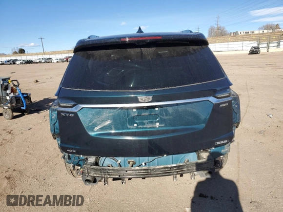 2024 Cadillac XT6 AWD Sport with VIN 1GYKPGRS0RZ736764, listed as a Copart auction lot 84216964 with 3,869 mi miles and Salvage Title. Bid and sale history available at carsss.com. Image 6.