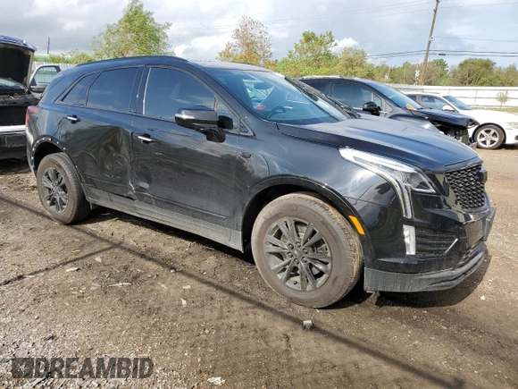 2023 Cadillac XT5 AWD Premium Luxury with VIN 1GYKNDR44PZ132363, listed as a Copart auction lot 78950724 with 12,462 mi miles and Salvage Title. Bid and sale history available at DreamBid. Image 4.