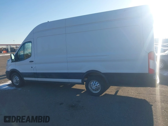 2023 Ford Transit Cargo with VIN 1FTBR3U86PKA39951, listed as a IAAI auction lot 41449397 with 46,883 mi miles and . Bid and sale history available at DreamBid. Image 14.
