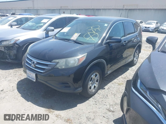 2014 Honda CR-V LX with VIN 2HKRM3H30EH551163, listed as a IAAI auction lot 42109975 with 57,712 mi miles. Bid and sale history available at carsss.com. Image 2.