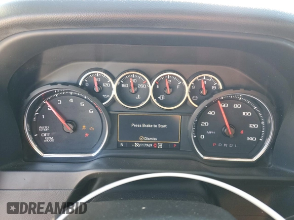 2021 Chevrolet Silverado 1500 LT with VIN 1GCUYDED6MZ317425, listed as a Copart auction lot 42543185 with 117,969 mi miles and Salvage Title. Bid and sale history available at carsss.com. Image 9.