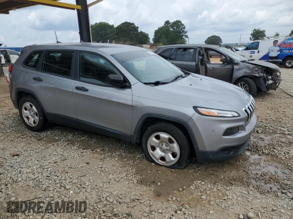 2016 Jeep Cherokee Sport with VIN 1C4PJLAB0GW106601, listed as a Copart auction lot 60854675 with 58,557 mi miles and Salvage title. Bid and sale history available at DreamBid. Image 4.