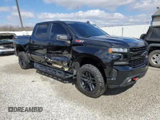 2021 Chevrolet Silverado 1500 LT Trail Boss with VIN 1GCPYFEL6MZ388043, listed as a Copart auction lot 48032035 with 76,082 mi miles and Salvage Title. Bid and sale history available at DreamBid. Image 4.