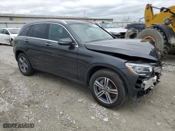 2021 Mercedes-Benz GLC with VIN W1N0G8EB3MV271060, listed as a Copart auction lot 51304835 with 24,540 mi miles and Salvage Title. Bid and sale history available at carsss.com. Image 4.