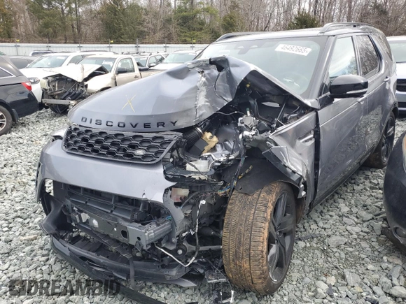 2024 Land Rover Discovery with VIN SALRL4EU3R2493345, listed as a Copart auction lot 46492665 with 9,656 mi miles and Salvage Title. Bid and sale history available at DreamBid. Image 1.