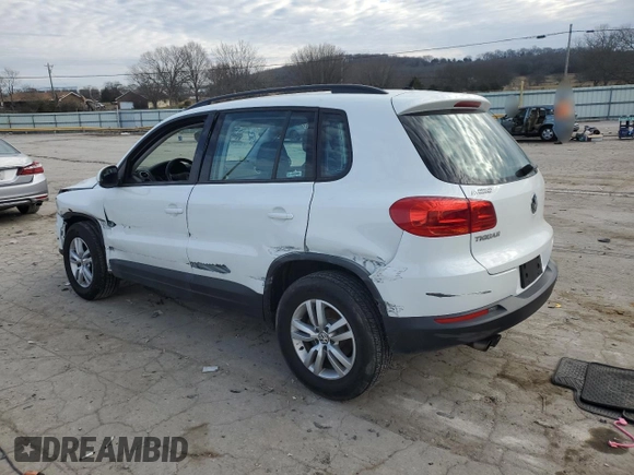 2016 Volkswagen Tiguan S with VIN WVGBV7AX0GW600518, listed as a Copart auction lot 86335544 with 132,123 mi miles and Salvage Title. Bid and sale history available at DreamBid. Image 2.