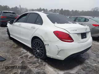2018 Mercedes-Benz C 43 AMG with VIN 55SWF6EB4JU247805, listed as a IAAI auction lot 41434798 with 92,618 mi miles and . Bid and sale history available at carsss.com. Image 3.