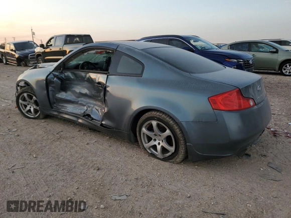 2005 Infiniti G35 Coupe with VIN JNKCV54E55M405903, listed as a Copart auction lot 82197764 with 0 mi miles and Salvage Title. Bid and sale history available at carsss.com. Image 2.