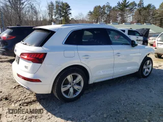 2018 Audi Q5 Premium Plus with VIN WA1BNAFY8J2211198, listed as a Copart auction lot 46573035 with 78,110 mi miles and Salvage Title. Bid and sale history available at carsss.com. Image 3.