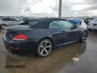 2010 BMW 6 Series 650i with VIN WBAEB5C56AC225217, listed as a Copart auction lot 74073014 with 0 mi miles and Salvage Title. Bid and sale history available at carsss.com. Image 3.