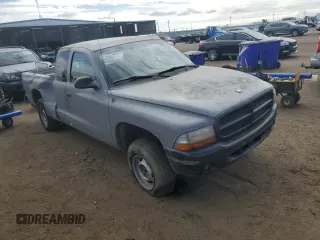 2001 Dodge Dakota SLT with VIN 1B7GG22X21S182371, listed as a Copart auction lot 76330064 with 140,917 mi miles and Non Repairable. Bid and sale history available at DreamBid. Image 4.