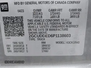 2023 Chevrolet Silverado 1500 LT с VIN 2GCUDDED6P1138603, выставлен на аукционе IAAI как лот 42214324 с пробегом 41 672 миль миль и . История ставок и продаж доступна на DreamBid. Изображение 9.