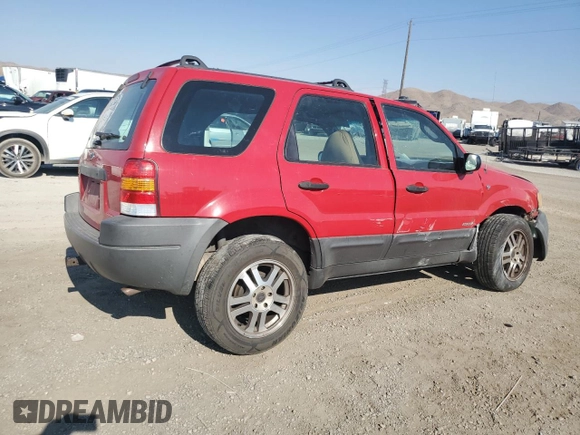 2001 Ford Escape XLS with VIN 1FMYU02161KE97828, listed as a Copart auction lot 62542154 with 186,810 mi miles and Salvage Title. Bid and sale history available at carsss.com. Image 3.