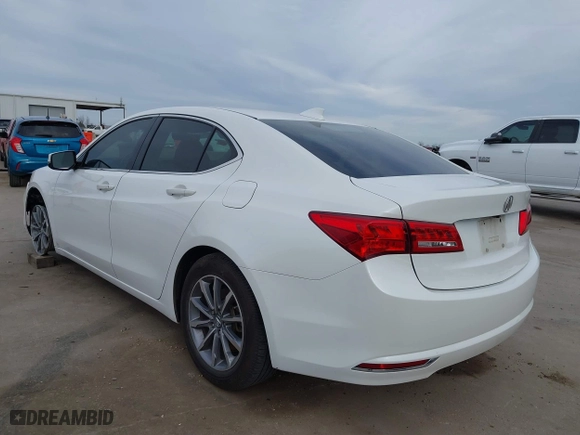 2018 Acura TLX with VIN 19UUB1F37JA004207, listed as a IAAI auction lot 41702092 with 116,046 mi miles. Bid and sale history available at carsss.com. Image 3.
