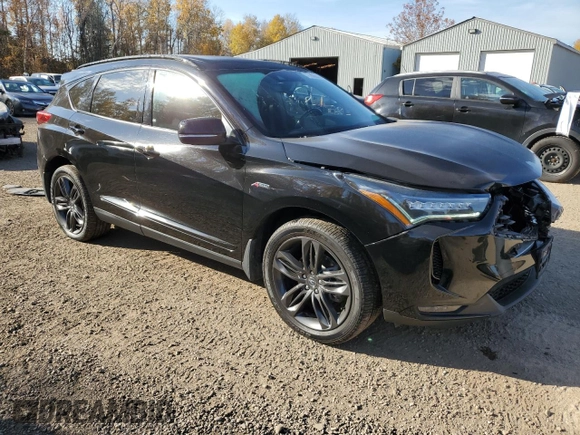 2022 Acura RDX w/A-Spec Package with VIN 5J8TC2H65NL802821, listed as a Copart auction lot 77008644 with 47,393 mi miles and Salvage Title. Bid and sale history available at carsss.com. Image 4.