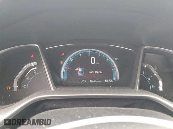 2016 Honda Civic EX with VIN 19XFC2F73GE204858, listed as a Copart auction lot 45976235 with 126,904 mi miles and Salvage Title. Bid and sale history available at DreamBid. Image 9.