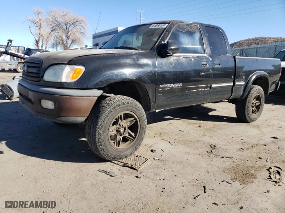 2001 Toyota Tundra Ltd with VIN 5TBBT48141S127958, listed as a Copart auction lot 84066504 with 0 mi miles and Salvage Title. Bid and sale history available at carsss.com. Image 1.