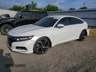 2019 Honda Accord Sedan Sport 1.5T with VIN 1HGCV1F30KA134074, listed as a Copart auction lot 54711475 with 118,789 mi miles and Salvage Title. Bid and sale history available at carsss.com. Image 1.