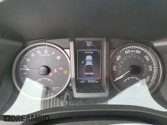 2017 Toyota Tacoma SR5 with VIN 5TFCZ5AN3HX070623, listed as a Copart auction lot 49602285 with 53,025 mi miles and Salvage title. Bid and sale history available at DreamBid. Image 9.