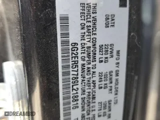 2009 Pontiac G8 with VIN 6G2ER57789L218816, listed as a Copart auction lot 66845644 with 169,286 mi miles and Non Repairable. Bid and sale history available at carsss.com. Image 14.