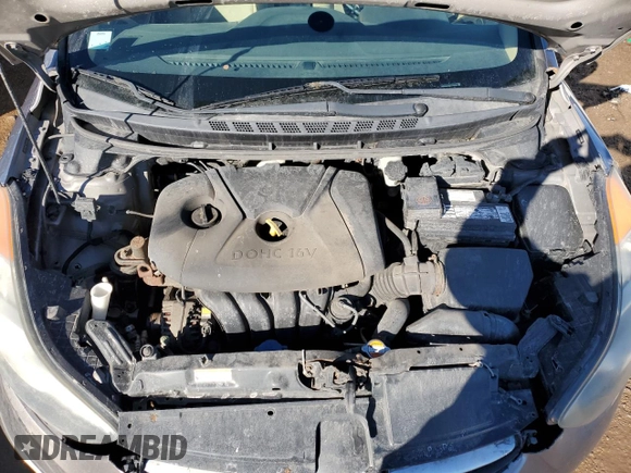 2011 Hyundai Elantra GLS with VIN 5NPDH4AE2BH035365, listed as a Copart auction lot 46697255 with 0 mi miles and Salvage Title. Bid and sale history available at carsss.com. Image 11.