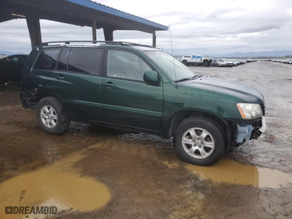 2002 Toyota Highlander with VIN JTEGF21A020036639, listed as a Copart auction lot 44389335 with 0 mi miles and Salvage Title. Bid and sale history available at carsss.com. Image 4.