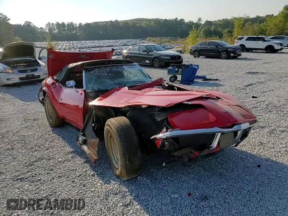 1968 Chevrolet Corvette z VIN 194678S402612, wystawiony jako Copart lot #74560004 z przebiegiem 60 409 mil mil oraz Szkoda całkowita • Salvage title. Historia ofert i sprzedaży dostępna na DreamBid. Obrazek 10.