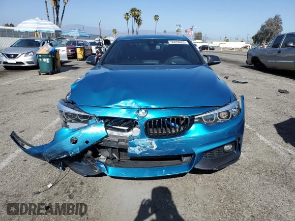 2020 BMW 4 Series 430i z VIN WBA4W3C07LFH43706, wystawiony jako Copart lot #56994605 z przebiegiem 60 304 mil mil oraz Szkoda całkowita • Salvage title. Historia ofert i sprzedaży dostępna na DreamBid. Obrazek 5.