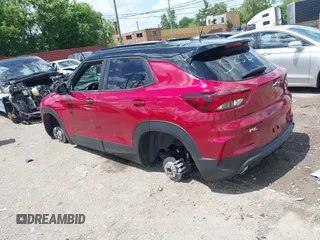 2021 Chevrolet TrailBlazer RS with VIN KL79MTSL1MB075253, listed as a IAAI auction lot 39594427 with 17,830 mi miles. Bid and sale history available at carsss.com. Image 3.