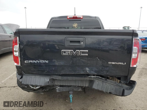 2017 GMC Canyon 4WD Denali with VIN 1GTG6EEN1H1273887, listed as a Copart auction lot 45037445 with 71,035 mi miles and Salvage Title. Bid and sale history available at carsss.com. Image 6.