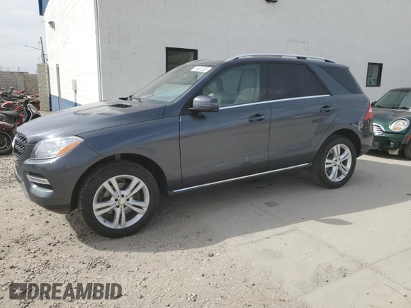 2013 Mercedes-Benz M ML 350 with VIN 4JGDA5HB0DA265675, listed as a Copart auction lot 45661555 with 108,947 mi miles and Salvage Title. Bid and sale history available at carsss.com. Image 1.