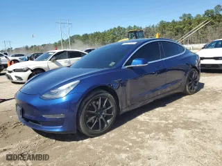 2020 Tesla Model 3 Standard Range Plus with VIN 5YJ3E1EA8LF796976, listed as a Copart auction lot 46932645 with NaN miles and Salvage Title. Bid and sale history available at carsss.com. Image 1.