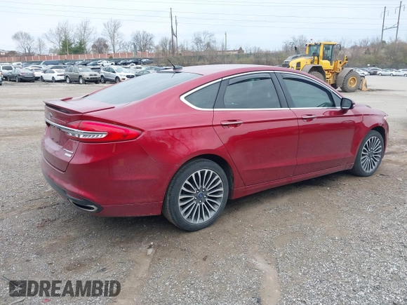 2017 Ford Fusion Titanium with VIN 3FA6P0K96HR211741, listed as a IAAI auction lot 41913350 with 51,707 mi miles. Bid and sale history available at carsss.com. Image 4.