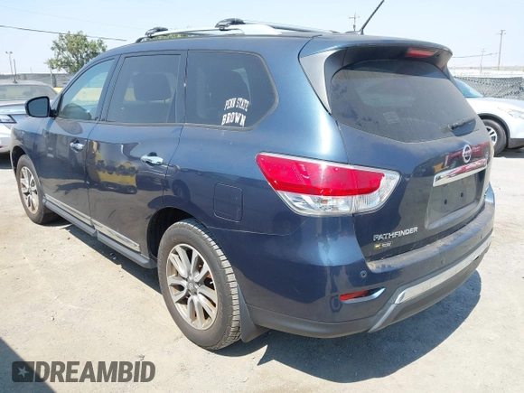2013 Nissan Pathfinder Platinum with VIN 5N1AR2MM9DC655065, listed as a IAAI auction lot 42698219 with 113,545 mi miles and . Bid and sale history available at DreamBid. Image 3.