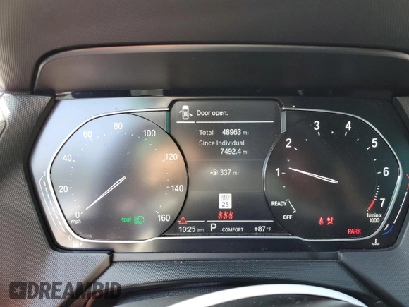 2021 BMW 2 Series 228i xDrive with VIN WBA73AK04M7G38578, listed as a Copart auction lot 48607725 with 48,963 mi miles and Salvage title. Bid and sale history available at DreamBid. Image 9.