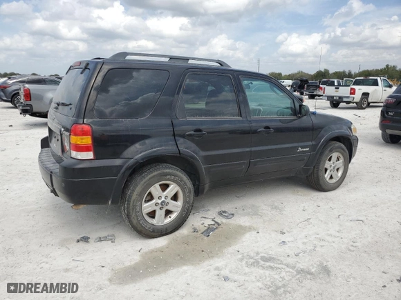 2007 Ford Escape Hybrid with VIN 1FMCU59H67KA05589, listed as a Copart auction lot 47622675 with 197,186 mi miles and Salvage Title. Bid and sale history available at carsss.com. Image 3.