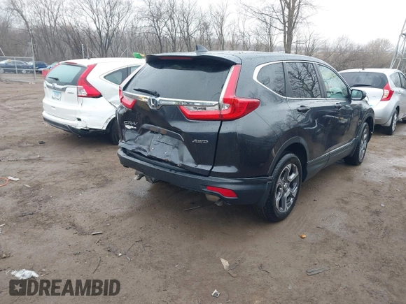 2019 Honda CR-V EX with VIN 5J6RW2H50KA011430, listed as a IAAI auction lot 41545962 with 112,287 mi miles. Bid and sale history available at carsss.com. Image 4.